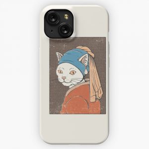 Cat With A Pearl Earring iPhone 15 Slim Phone Case Cover