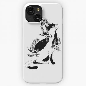 Cat With Fish iPhone 15 Slim Phone Case Cover