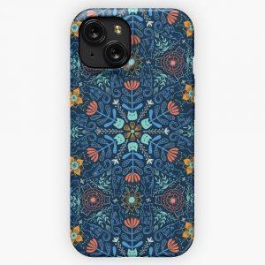 Cats Kaleidoscope Flowers And Kitties iPhone 15 Slim Phone Case Cover