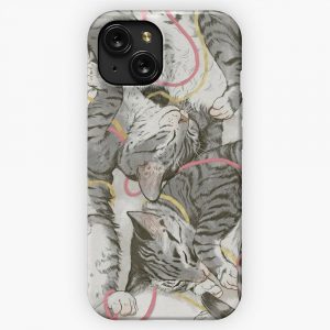 Cats Rose And Gold iPhone 15 Slim Phone Case Cover