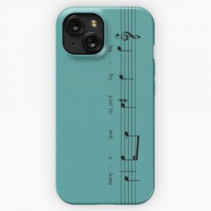 Cause Youre Here With Me In Blue iPhone 15 Slim Phone Case Cover
