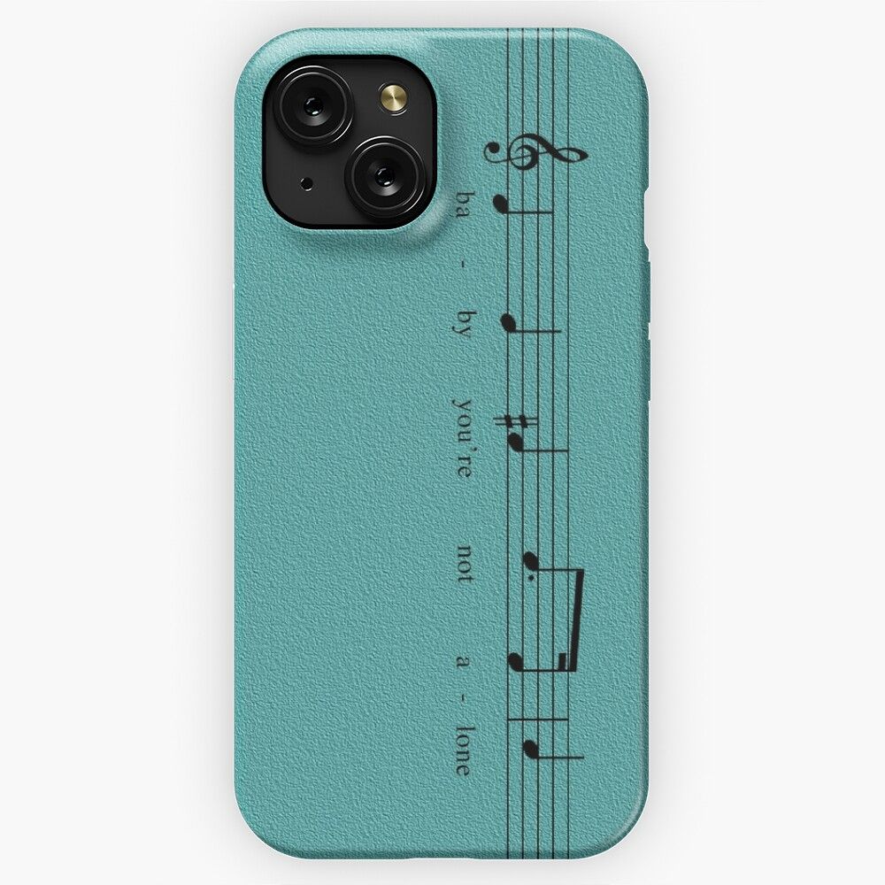 Cause Youre Here With Me In Blue iPhone 15 Slim Phone Case Cover
