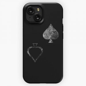Caydes Spades Faded iPhone 15 Slim Phone Case Cover