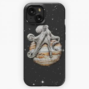 Celestial Cephalopod iPhone 15 Slim Phone Case Cover
