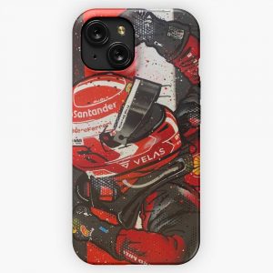 Charles Leclerc 2022 Ferrari F1 Graffiti Painting By Drautoart iPhone 15 Slim Phone Case Cover