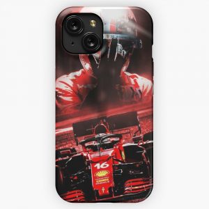 Charles Leclerc F1 2021 Poster iPhone 15 Slim Phone Case Cover