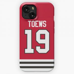 Chicago Blackhawks Jonathan Toews Home Jersey Back iPhone 15 Slim Phone Case Cover