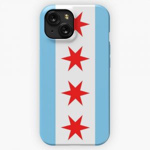 Chicago Flag iPhone 15 Slim Phone Case Cover