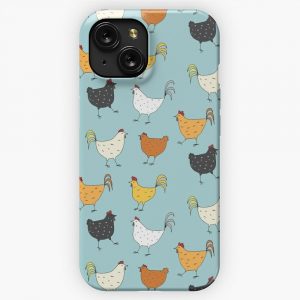 Chicken Pattern iPhone 15 Slim Phone Case Cover