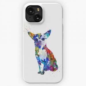 Chihuahua Chihuahua Print Watercolor Chihuahua iPhone 15 Slim Phone Case Cover