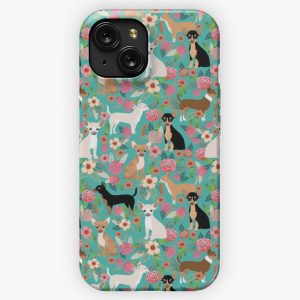 Chihuahua Dog Breed Floral Pet Gifts Perfect Present For Chihuahuas Pure Breed iPhone 15 Slim Phone Case Cover