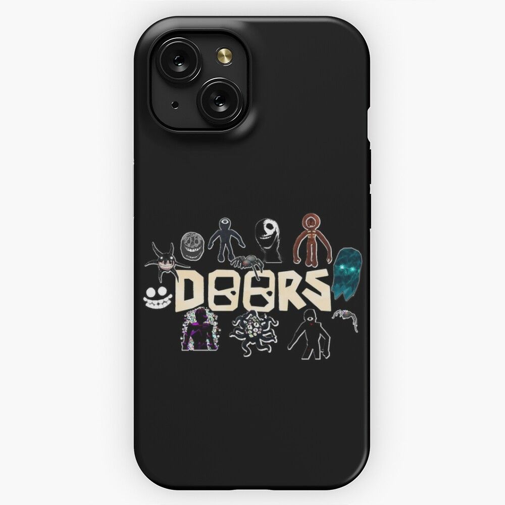 Christmas Gift Roblox Doors Videogame Monsters iPhone 15 Slim Phone Case Cover