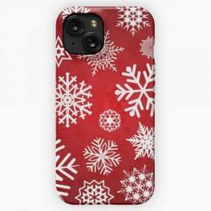 Christmas Snowflakes iPhone 15 Slim Phone Case Cover