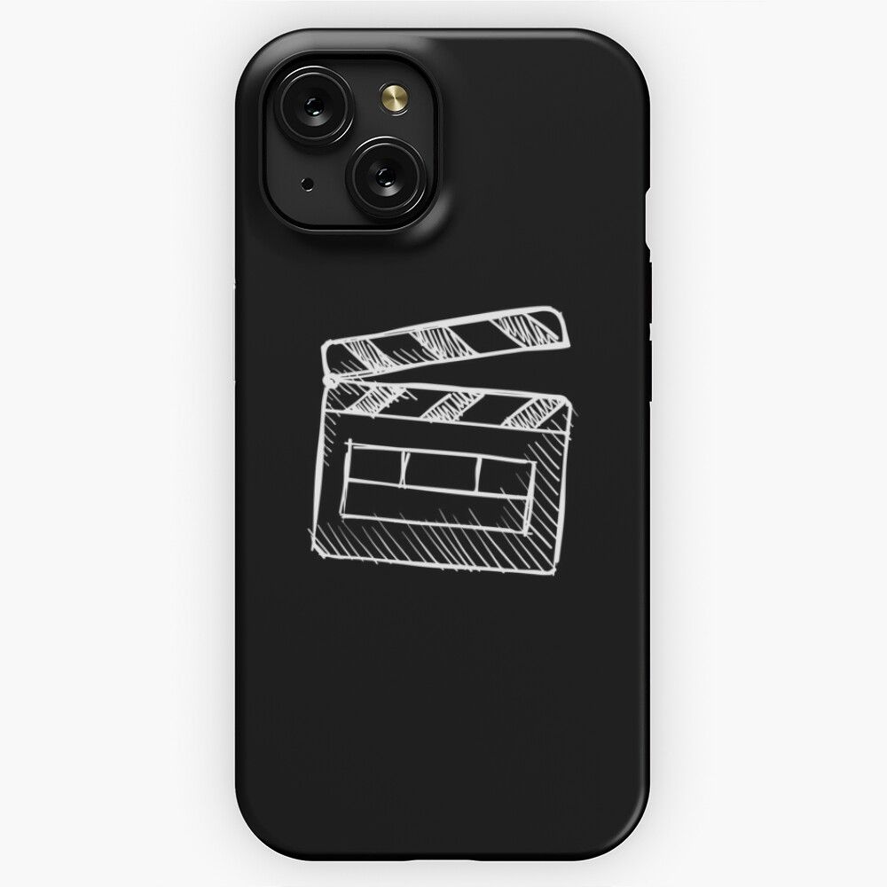 Clapperboard Sketch iPhone 15 Slim Phone Case Cover