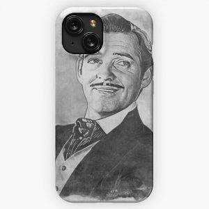 Clark Gable Art Watercolor Bw D10 iPhone 15 Slim Phone Case Cover