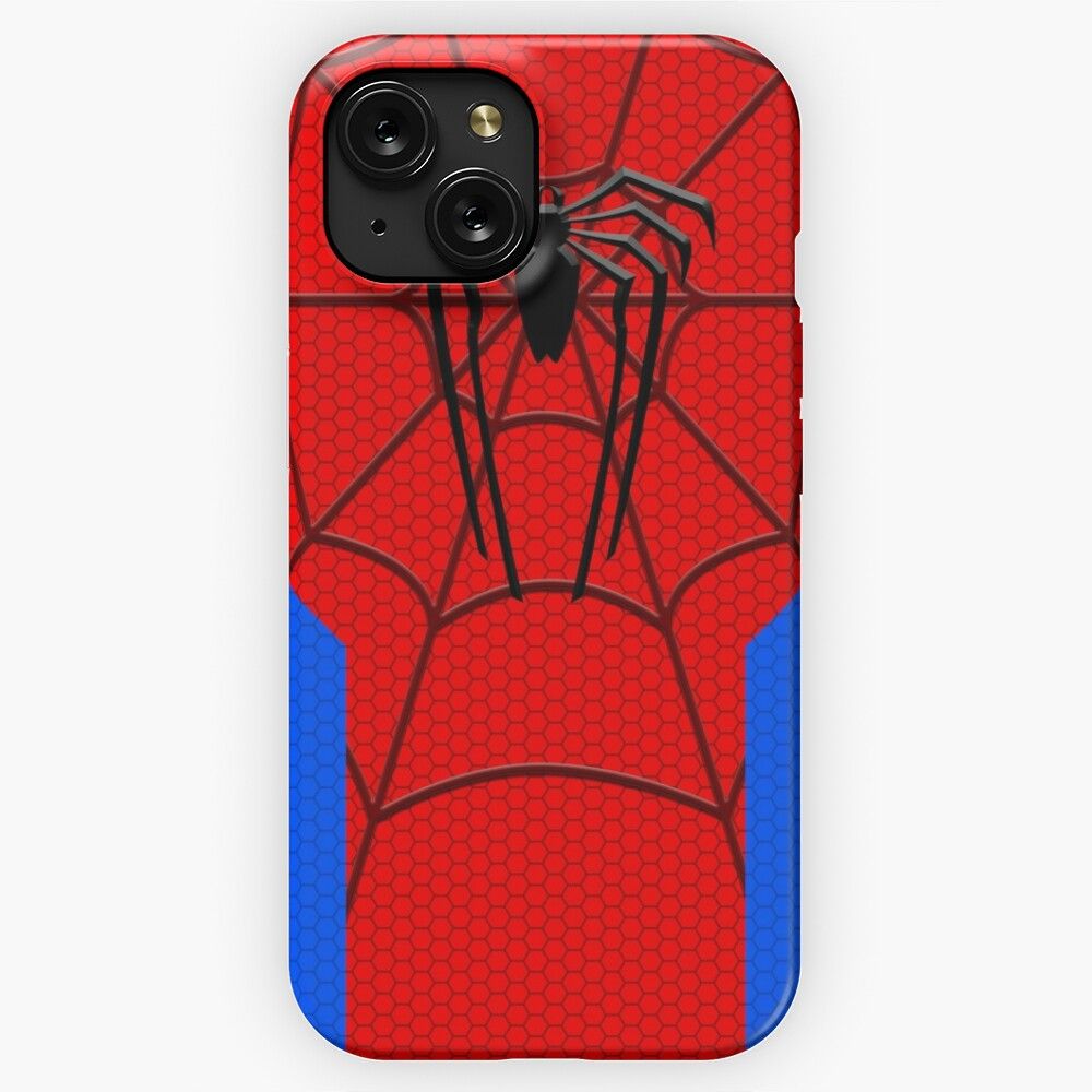 Classic Amazing Spider Hero Geek Nerdy Black Red Blue Web Comics Style iPhone 15 Slim Phone Case Cover
