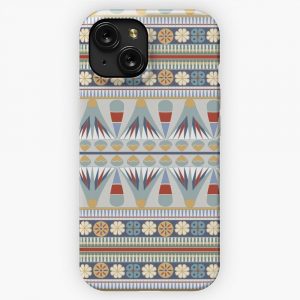Classic Ancient Egyptian Lotus Frieze With Mandrake iPhone 15 Slim Phone Case Cover