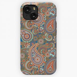 Classic Mod Paisley 2 iPhone 15 Slim Phone Case Cover
