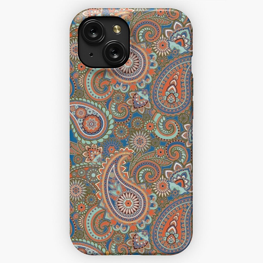 Classic Mod Paisley 2 iPhone 15 Slim Phone Case Cover