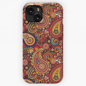 Classic Mod Paisley iPhone 15 Slim Phone Case Cover