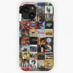 Classic Rock Covers Collage iPhone 15 Slim Phone Case Cover