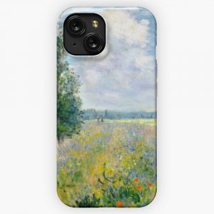 Claude Monet Poppy Field Argenteuil iPhone 15 Slim Phone Case Cover