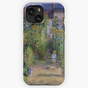 Claude Monet The Artists Garden At Vetheuil iPhone 15 Slim Phone Case Cover