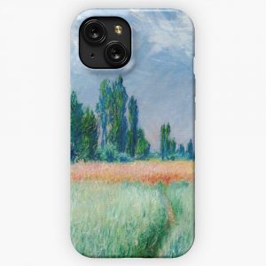 Claude Monet The Wheat Field iPhone 15 Slim Phone Case Cover