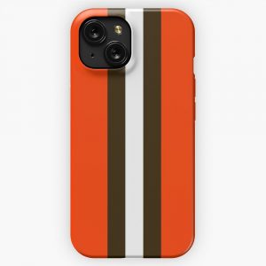 Cleveland Browns Stripe Mask iPhone 15 Slim Phone Case Cover