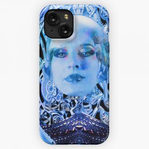 Clockwork Blue iPhone 15 Slim Phone Case Cover