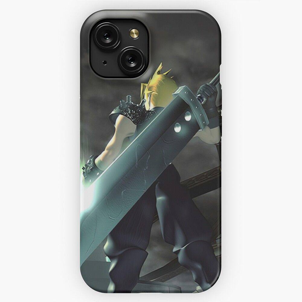 Cloud Strife Disc Change iPhone 15 Slim Phone Case Cover