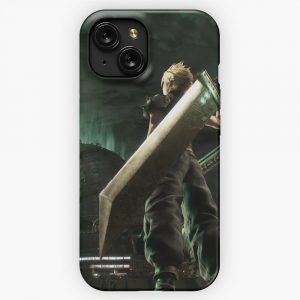 Cloud Strife Vs Shinra Remake iPhone 15 Slim Phone Case Cover