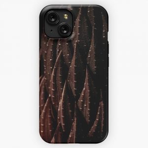 Coffee Brown Cactus iPhone 15 Slim Phone Case Cover
