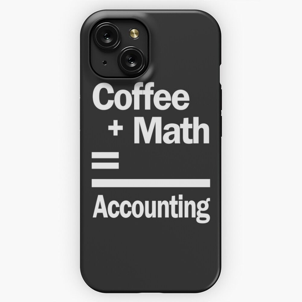 Coffee Math Accounting iPhone 15 Slim Phone Case Cover