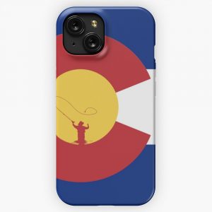 Colorado Flag Fly Fishing iPhone 15 Slim Phone Case Cover