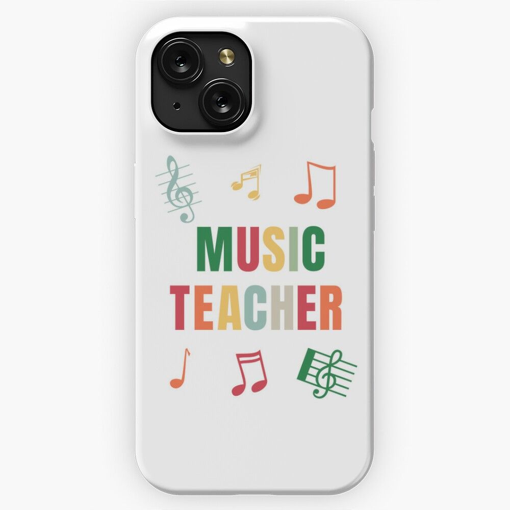 Colorful Back To School Gift Idea For Music Teachers iPhone 15 Slim Phone Case Cover