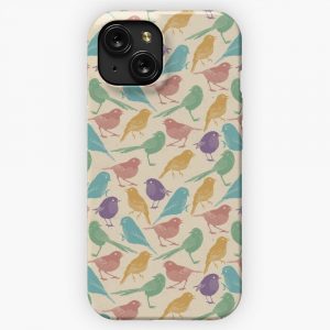 Colorful Bird Pattern iPhone 15 Slim Phone Case Cover