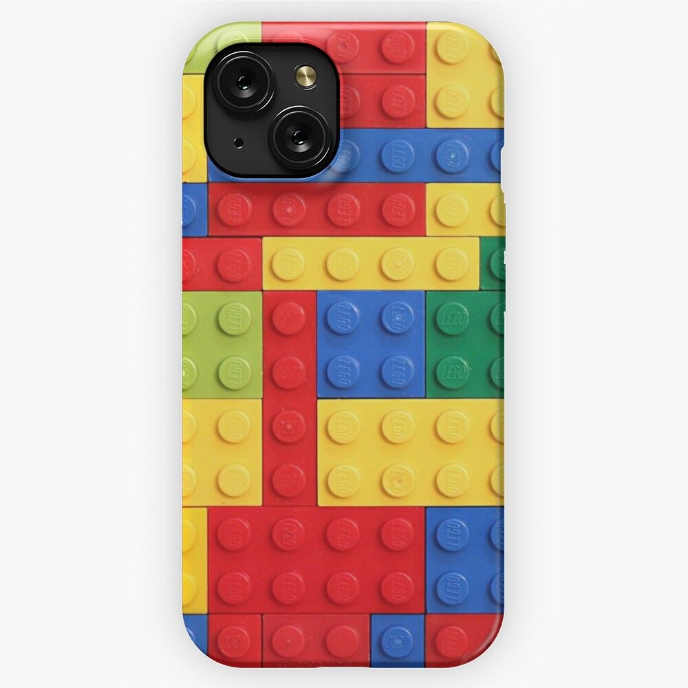 Colorful Bricks Design iPhone 15 Slim Phone Case Cover