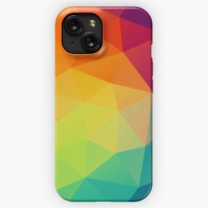 Colorful Crystal Pattern iPhone 15 Slim Phone Case Cover
