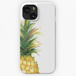 Colorful Pineapple iPhone 15 Slim Phone Case Cover