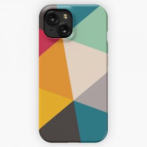 Colourful Geometric Triangles 2012 iPhone 15 Slim Phone Case Cover