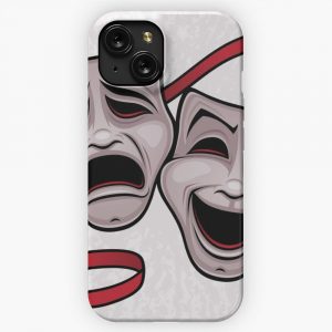 Comedy And Tragedy Theater Masks iPhone 15 Slim Phone Case Cover