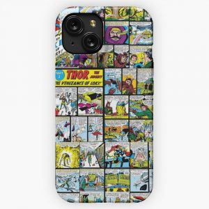 Comic Panels God Of Mischief iPhone 15 Slim Phone Case Cover