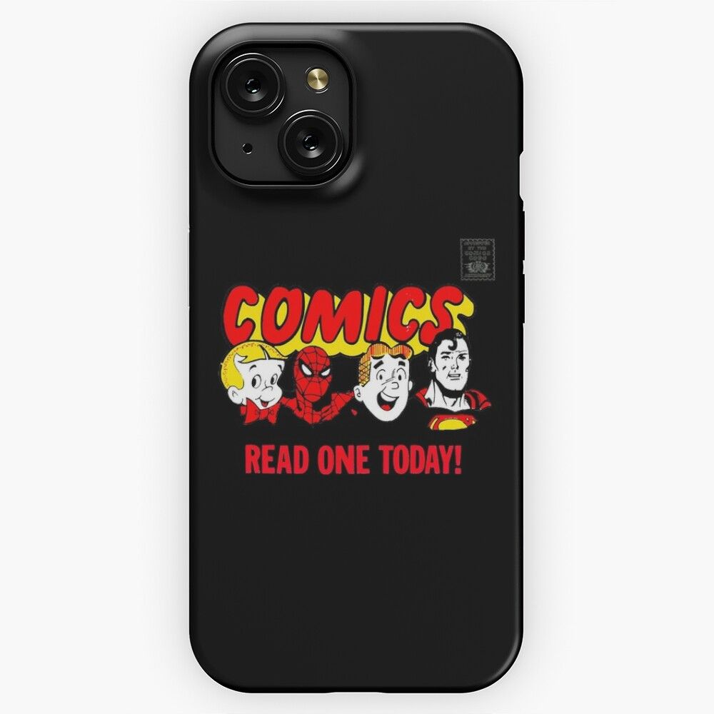Comics Read One Today Vintage Sign iPhone 15 Slim Phone Case Cover