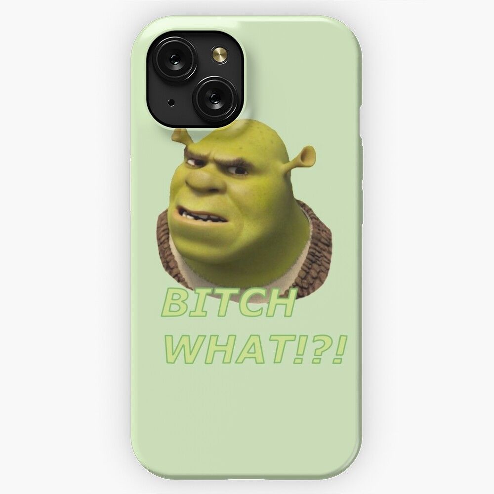 Confused Shrek iPhone 15 Slim Phone Case Cover