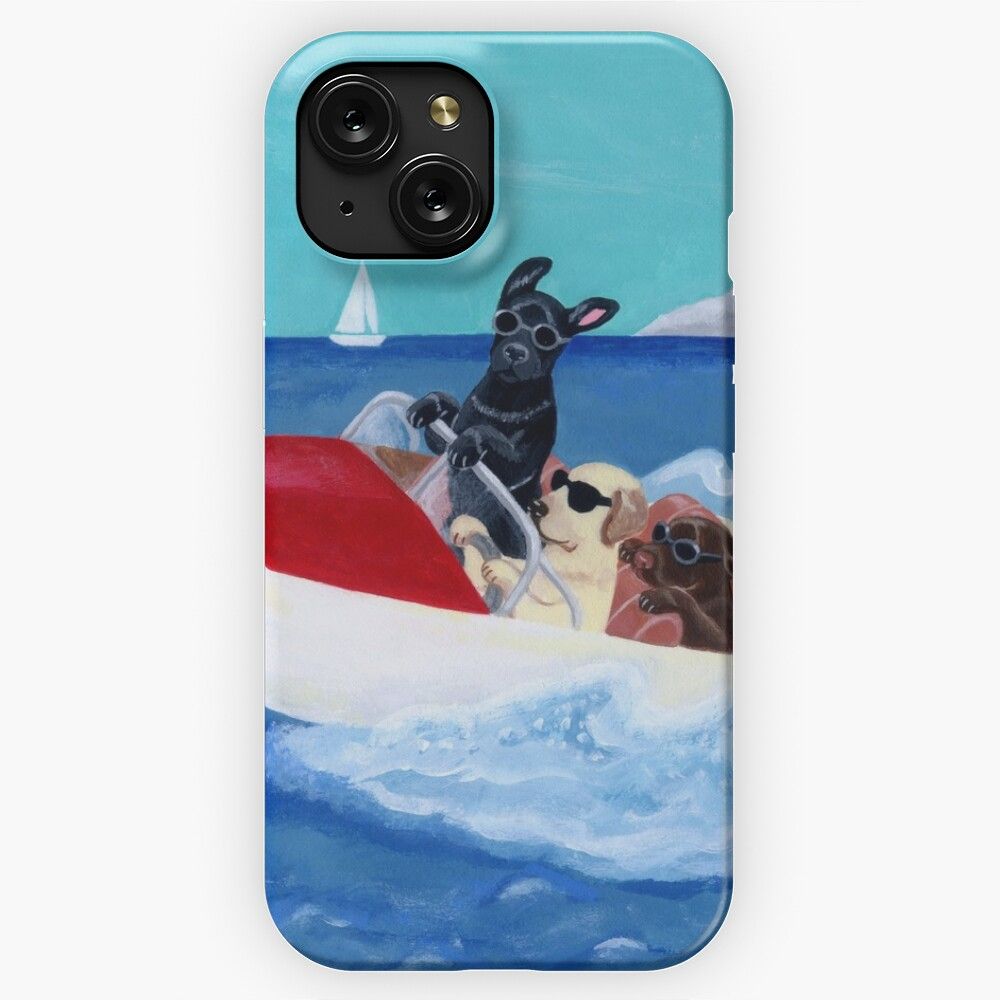 Cool Summer Labradors iPhone 15 Slim Phone Case Cover