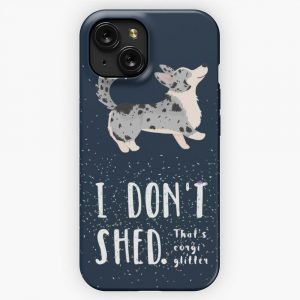 Corgi Glitter Cardigan Welsh Corgi iPhone 15 Slim Phone Case Cover