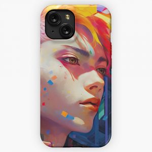 Corpo Drop Out Cyberpunk Vaporwave Art Anime Retro Aesthetic iPhone 15 Slim Phone Case Cover