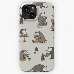 Cottagecore Opossums iPhone 15 Slim Phone Case Cover