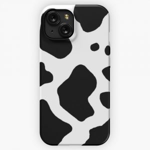 Cow Pattern Animal Skin iPhone 15 Slim Phone Case Cover